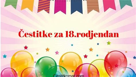 Čestitke Za Punoletstvo 18rodjendan