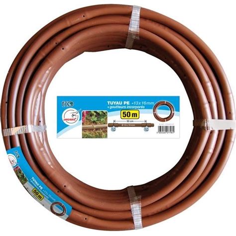 Jardibric Tuyau Goutteurs Intégrés 16mm 50m Cdiscount Jardin