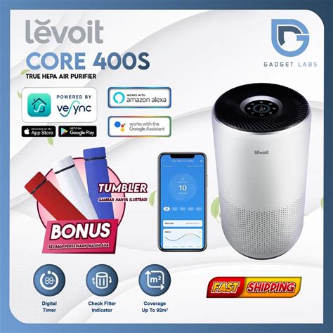 Jual LEVOIT CORE 400S SMART WIFI AIR PURIFIER TRUE HEPA 13 GARANSI