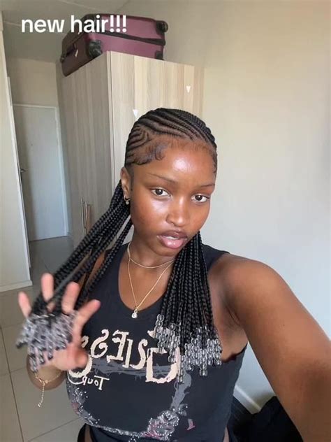 Sizwe On Tiktok Cornrolls Hairstyles Braids Cute Box Braids Hairstyles