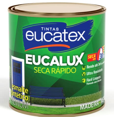 Esmalte Seca Rapido Premium Eucatex Eucalux Brilhante 225ml OK Tintas