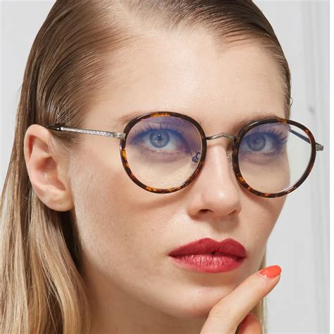 2016 New High Quality Metal Art Optical Glasses Clear Lens TR90 Myopia