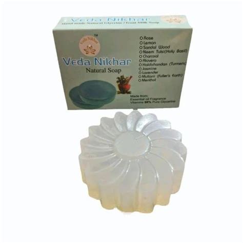 Jasmine Veda Nikhar Hand Made Natural Glycerine Soap Packaging Size