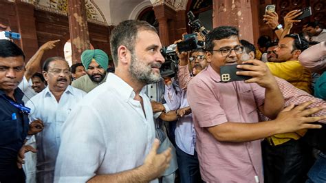 Rahul Gandhi Returns To Parliament After Reinstatement In Lok Sabha