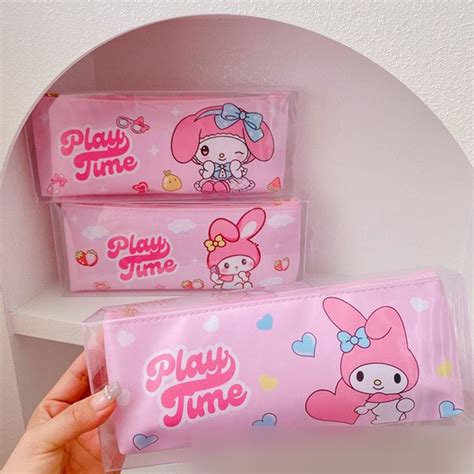 Jual HS TEMPAT PENSIL PU MUTIARA SANRIO PENSIL BAG TEMPAT PULPEN