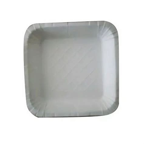 Plain White Disposable Paper Plate For Event And Party Supplies Size