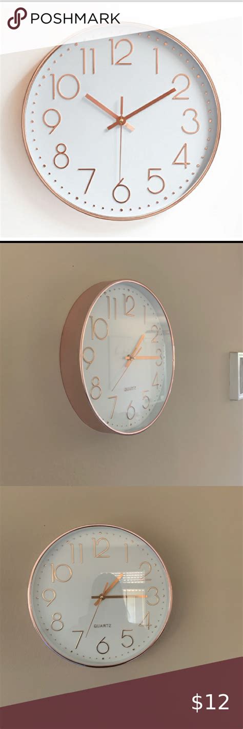 Rose Gold Wall Clock | Gold walls, Wall clock, Clock