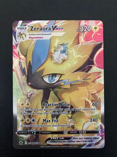 Zeraora Vmax Gg Crown Zenith Hobbies Toys Toys Games On Carousell