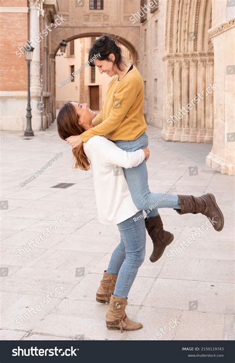 Lesbian Couple Enjoying Themselves Streets Valencia Stock Photo Shutterstock