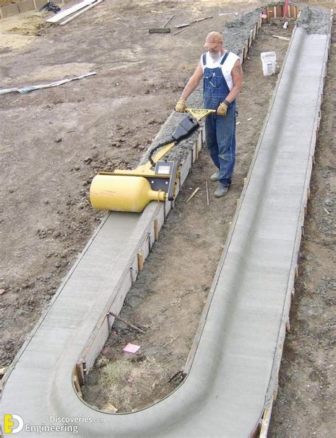 Photos Of Concrete Curbs And Gutters Under Construction In