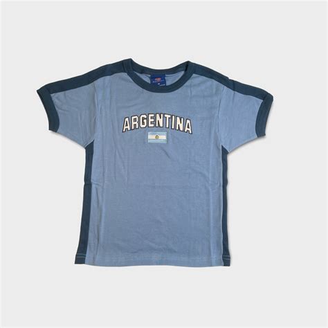 Argentina Women's Soccer Shirt Blue 50% Cotton, 50% Polyester Fitted - Etsy