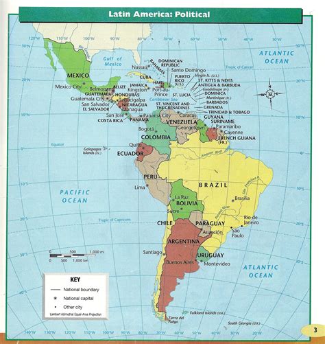 Latin America Map With Labels Map Worksheets