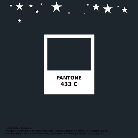 Hex Color 1d252d Printing Match Pantone 433 C Color Conversion