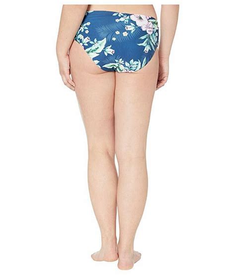 Becca ETC MULTI Plus Size Costa Rica Printed Hipster Bikini Swim Bottom