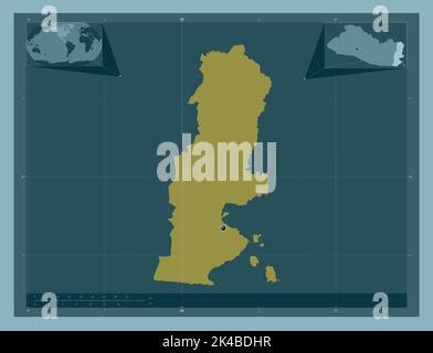 La Union, department of El Salvador. Open Street Map Stock Photo - Alamy