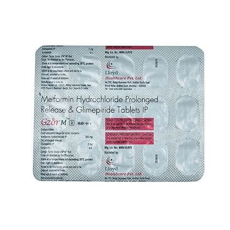 Gzor M 2 Strip Of 15 Tablets Amazon In Health Personal Care