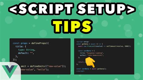 Things You Need To Know About Vue S New Script Setup Youtube