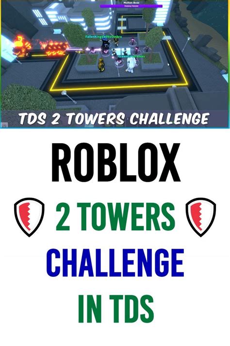 Towers Challenge In Tds Roblox Tower Defense Simulator Tower