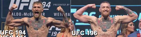 Side-by-side pic: Conor McGregor 'before' and 'after' going up to 170 ...