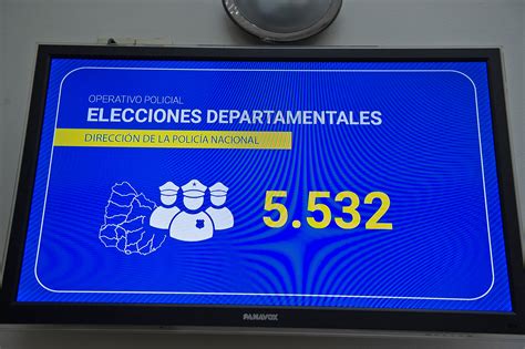 Operativo de la Policía para las elecciones departamentales contará con