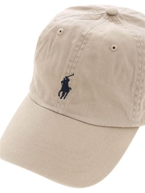 Polo Ralph Lauren Baseball Hat In Beige With Logo In Natural For Men Lyst