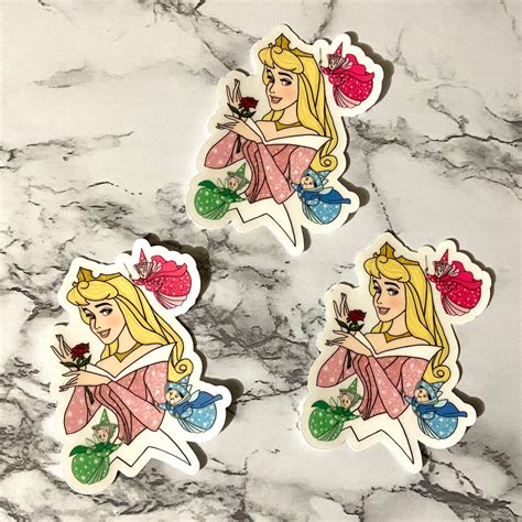 Sleeping Beauty Sticker Fairy Sticker Sleeping Beauty Etsy