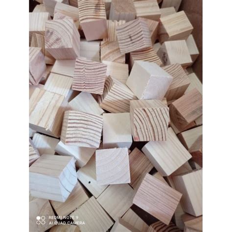 Jual Wooden Dadu Blok X X Kayu Pinus Jati Belanda Serat Jerman