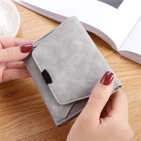 Wallet Female Women Leather Folding Coin Purse Hasp Short Wallet