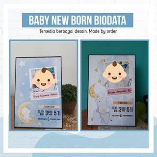 Jual Cetak Baby Born Newborn Biodata Sertifikat Kelahiran Bingkai