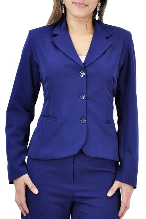 Blazer Feminino Social Azul Marinho Domenica Solazzo Chiceelegante