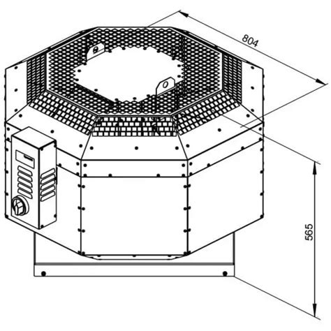 roof fan insulated catering dvni  ec   ventilationland