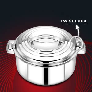 Buy Avias Platina Premium Ml Double Wall Insulated Stainless Steel Casserole Hot Pot For