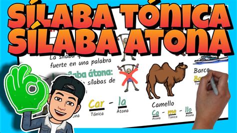 La SÍLABA TÓNICA y ÁTONA para niños de primaria YouTube