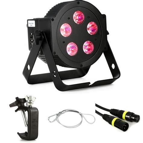 Adj Px Hex Rgbaw Uv Led Par Essentials Bundle Sweetwater