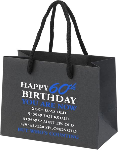 Th Birthday Gift Bags Grey Paper Gift Bags With Handles For Women