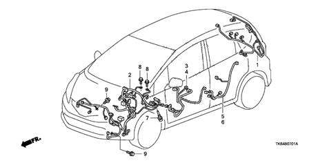 32120 TK6 A00 Genuine Honda Wire Harness L Cabin