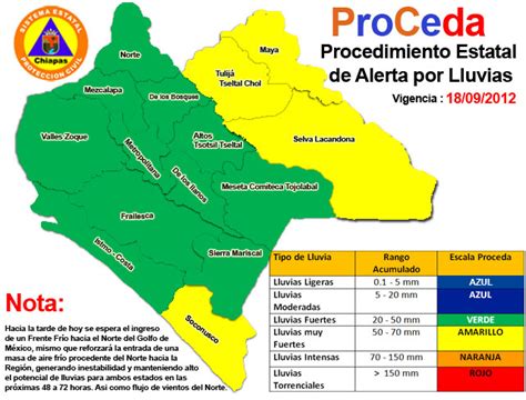 Informativo Chiapas Proteccion Civil Emite Recomendaci N Ante La