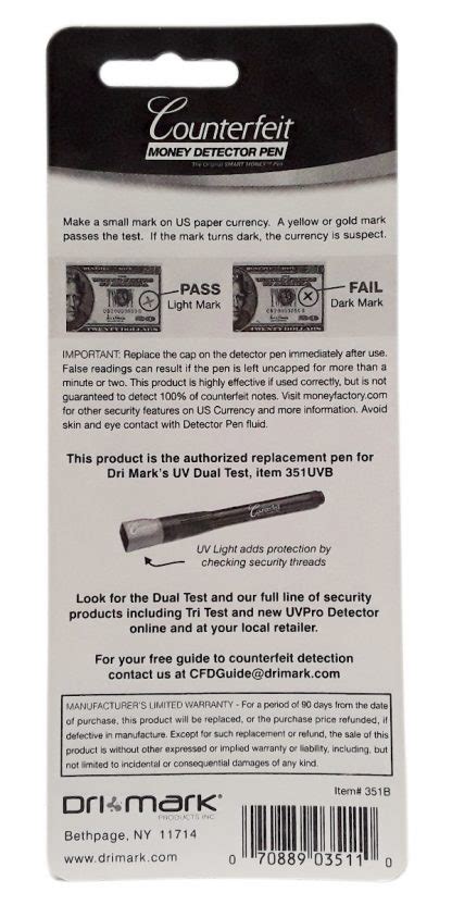 Drimark Counterfeit Detector Pen 1 Pack