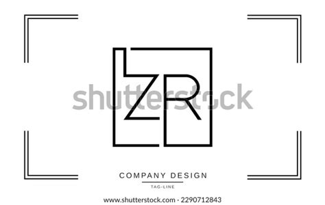 Zr Rz Abstract Letters Logo Monogram Stock Vector Royalty Free