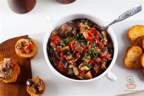 Caponata De Berinjela E Hortelã Receita Deliciosa E Fácil