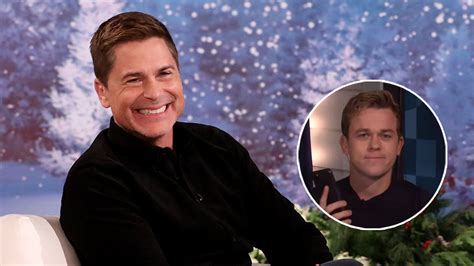 Watch Rob Lowe S Son Troll Him From Backstage On Ellen