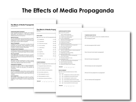 The Effects of Media Propaganda | Made By Teachers