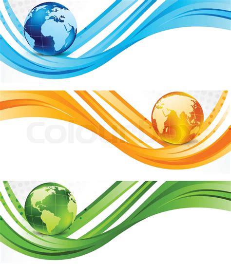 globe banner pattern 7