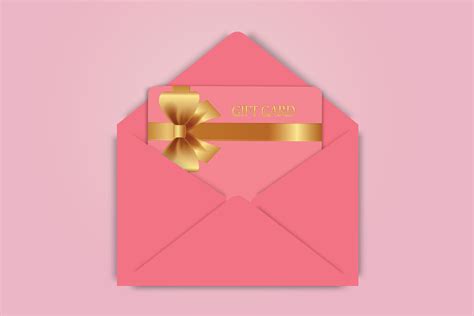 Regalo Tarjeta Con Un Oro Arco Con Cinta En Un Linda Rosado