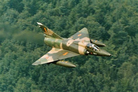 Dassault Mirage Iii Luft Luft Aufnahme Oldie Der Belgischen Luftwaffe Br 21 Im Low Level