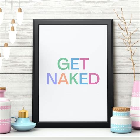 Naked Poster Etsy UK