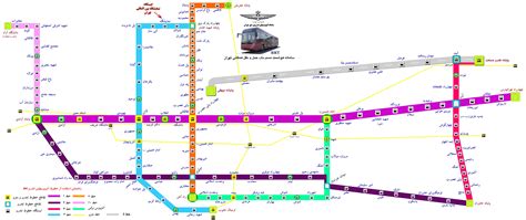 نقشه خطوط تندرو تهران