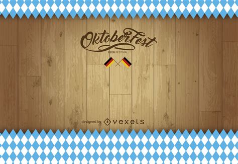 Oktoberfest Wood Background Vector Download