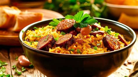 Hearty Easy Red Beans and Rice with Ham Hock and Andouille Sausage for ...