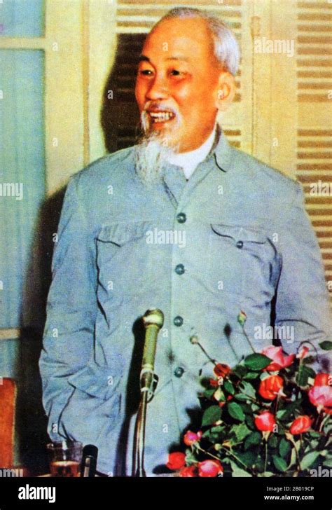 Ho Chi Minh Vietnamese Communist Revolutionary Leader North Vietnam Hi